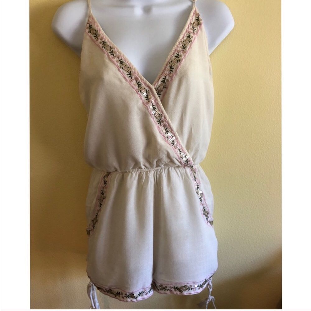 Chelsea & Violet Ivory Color Romper